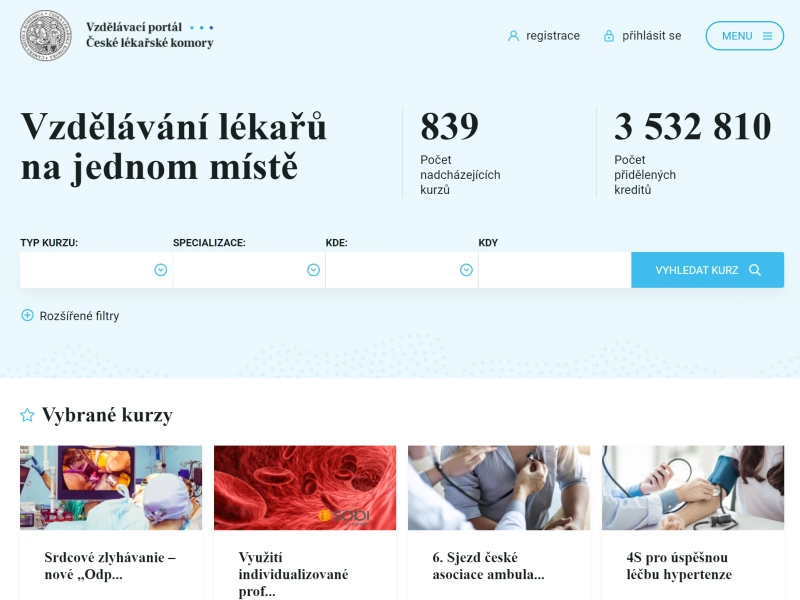 Vzdělávací portál České lékařské komory